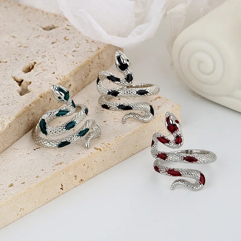 New Fashion Snake Ring Clothing Party Dance Creative Animal Ring Jewelry Accessories Party Gift Wholesale