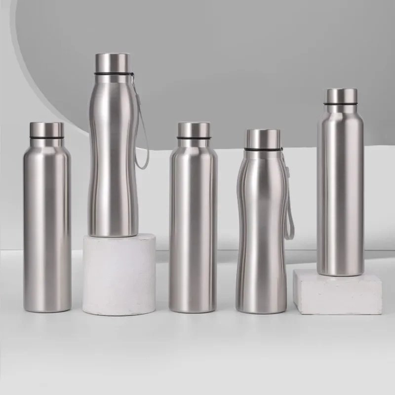 High Quality 1000ml Stainless Steel Sport Water Bottle Single-layer Rugged Water Cup Metal Flask Drinkware Camping Sports Gym - Image 2