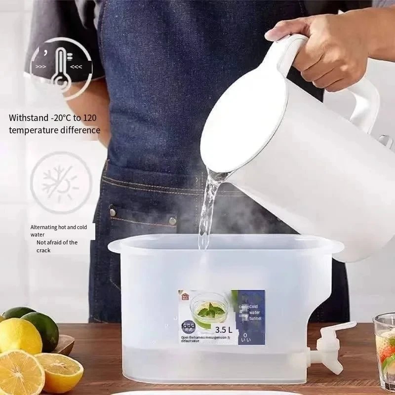 3.5L/5L Large Capacity Cold Kettle with Faucet In Refrigerator Iced Beverage Dispenser Cold Water Pitcher for Summer Drinkware - Image 6