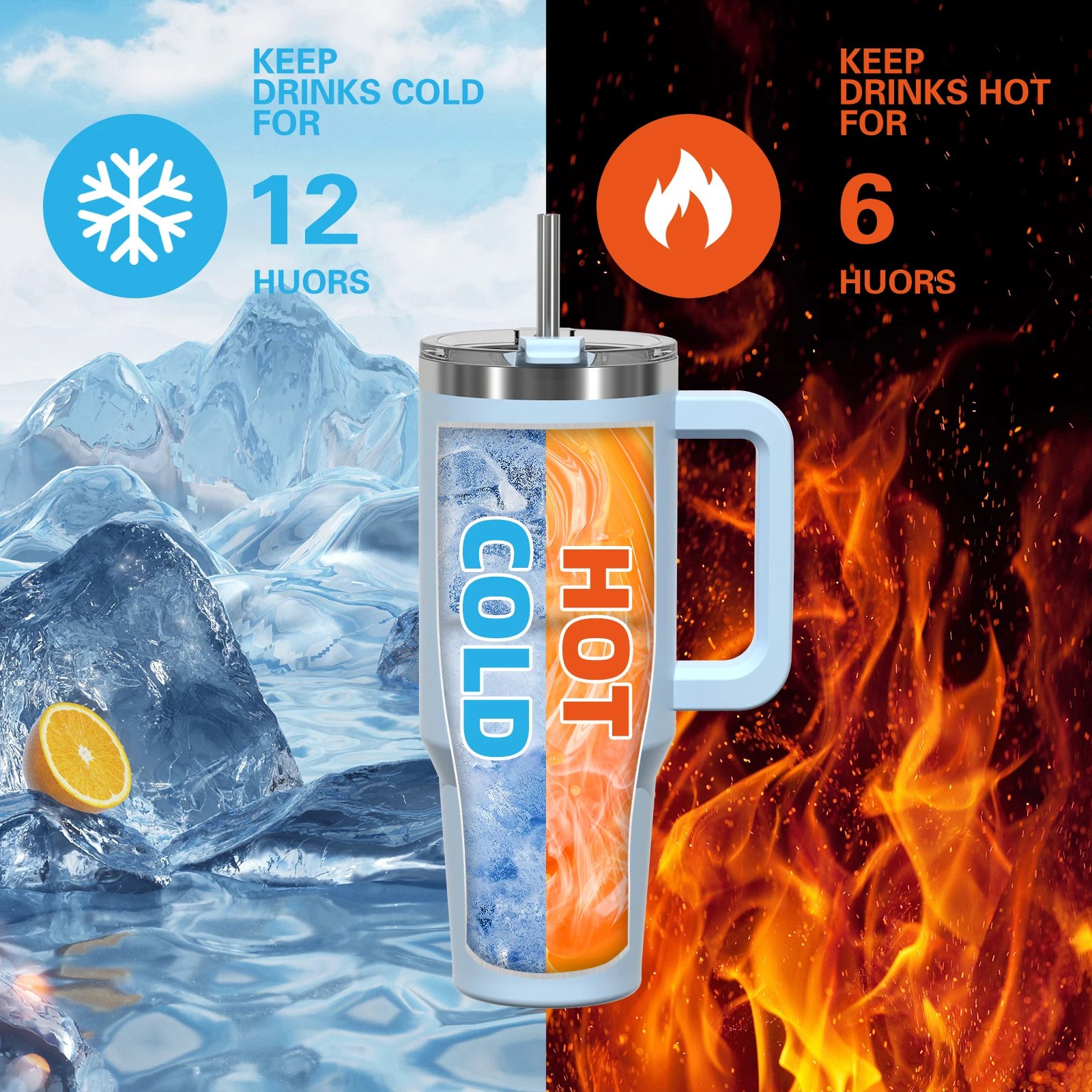 891/1182ml Insulated Mug With Handle And Straw Large Capacity 40oz Tumbler Stainless Steel Water Bottle Office Home Thermal Mug 891/1182ml Insulated Mug With Handle And Straw Large Capacity 40oz Tumbler Stainless Steel Water Bottle Office Home Thermal Mug