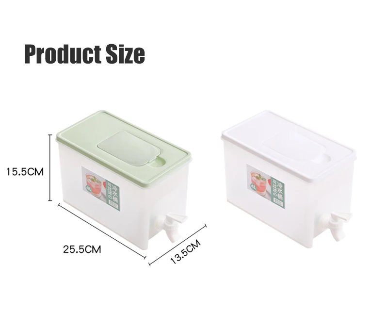 4L Cold Kettle Refrigerator With Faucet Household Lemonade Bottle Drinkware Cold Water Container For Kitchen Cool Water Bucket 4L Cold Kettle Refrigerator With Faucet Household Lemonade Bottle Drinkware Cold Water Container For Kitchen Cool Water Bucket