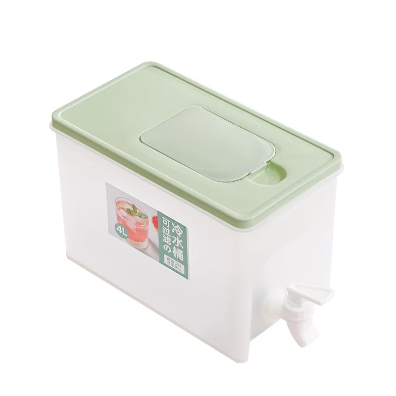 4L Cold Kettle Refrigerator With Faucet Household Lemonade Bottle Drinkware Cold Water Container For Kitchen Cool Water Bucket - Image 6