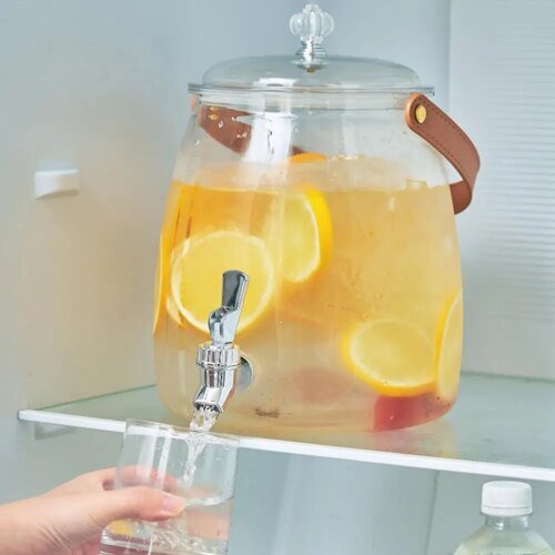 3/5L Portable Cold Water Kettle With Tap Tea Pots Dispenser Jug Juice Pitcher Pot For Drink Drinkware Cold Water Bucket