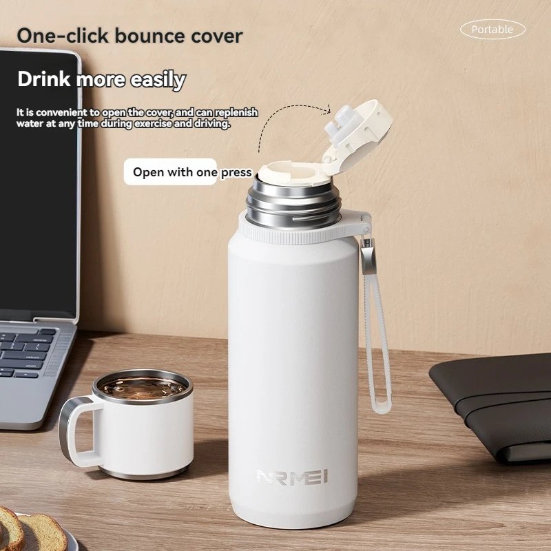 1.5L Thermos water bottle Stainless Steels Vacuum Flask Hot Coffee tea Water Heat Preservation Bottles Cold Tumbler drinkware - Image 4