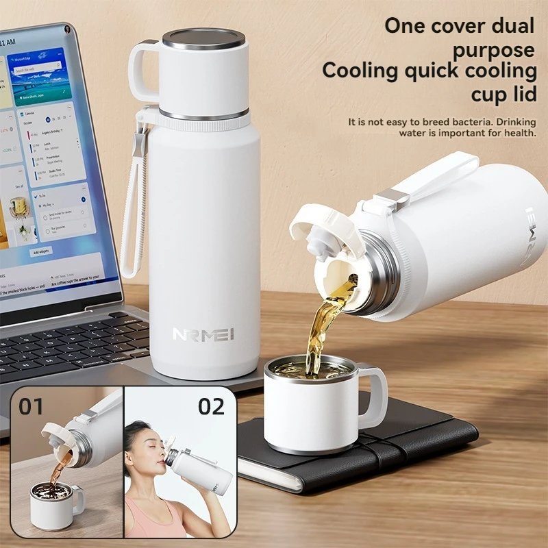 1.5L Thermos water bottle Stainless Steels Vacuum Flask Hot Coffee tea Water Heat Preservation Bottles Cold Tumbler drinkware - Image 6