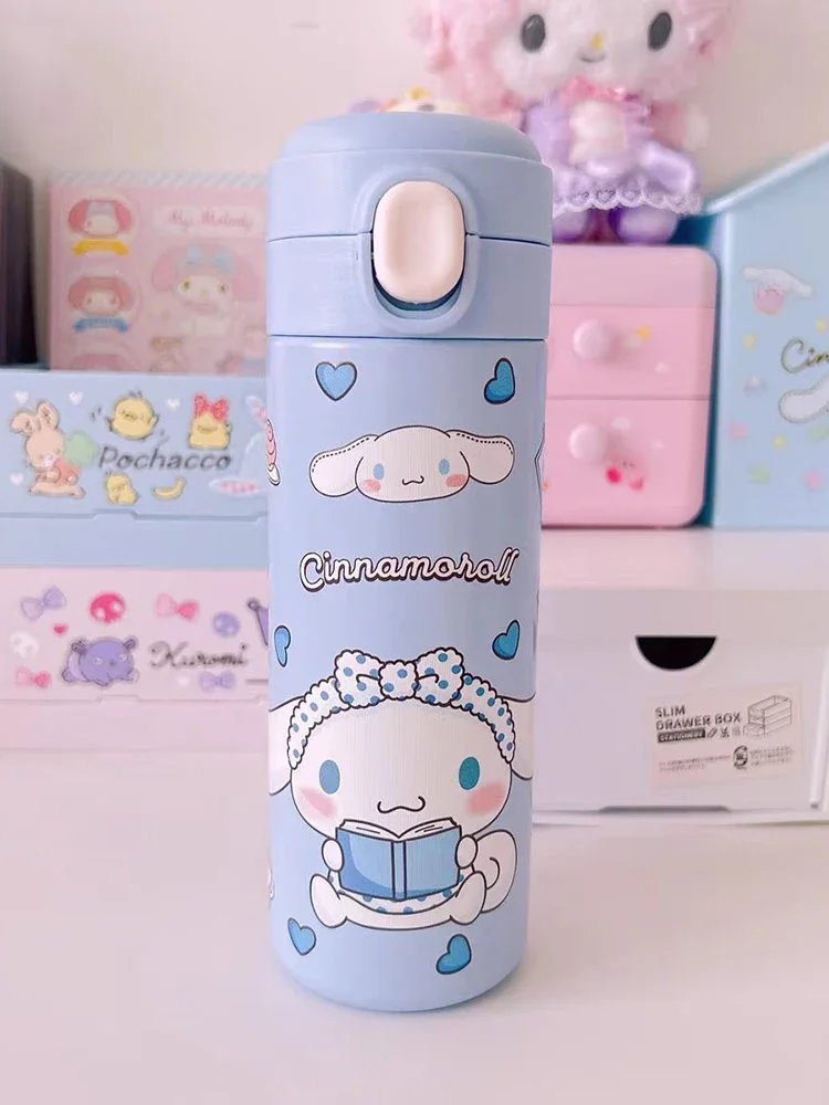 Stainless Steel Thermal Cup Cartoon Pattern Portable Coffee Cups Keep Cold and Hot Drinkware Outdoor Water Cup Birthday Gifts
