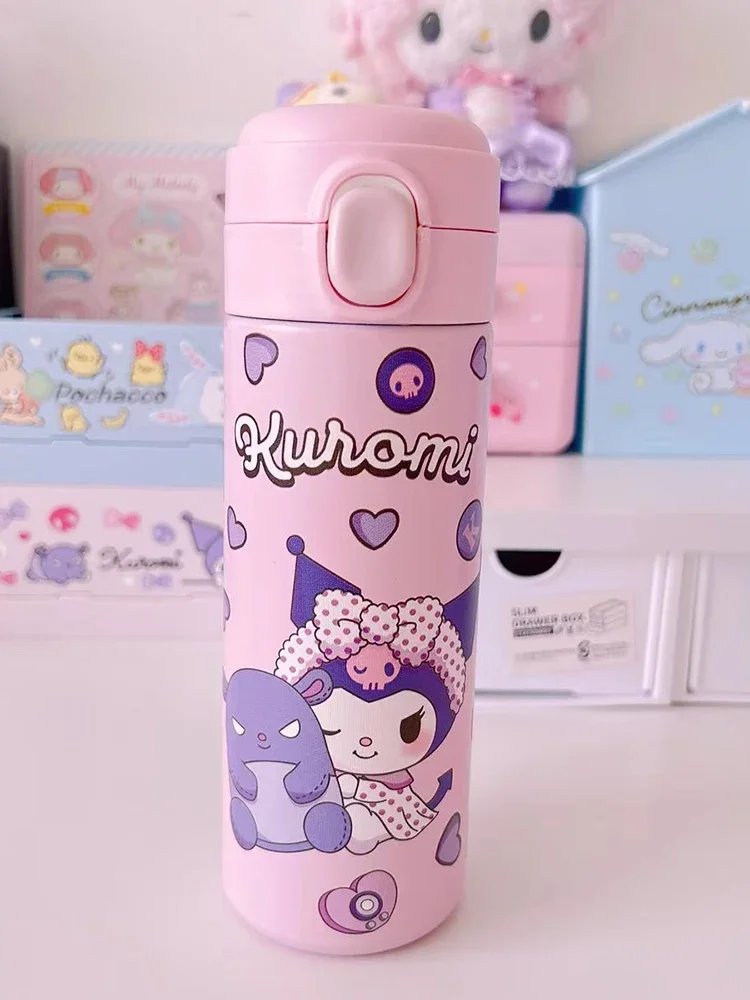 Stainless Steel Thermal Cup Cartoon Pattern Portable Coffee Cups Keep Cold and Hot Drinkware Outdoor Water Cup Birthday Gifts