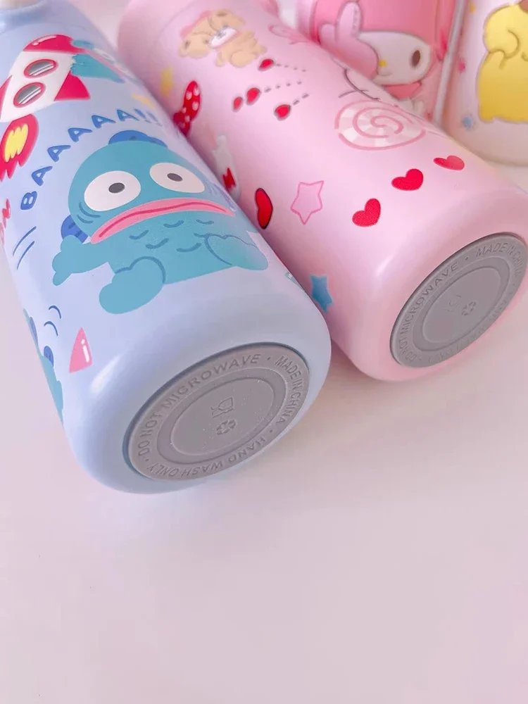 Stainless Steel Thermal Cup Cartoon Pattern Portable Coffee Cups Keep Cold and Hot Drinkware Outdoor Water Cup Birthday Gifts