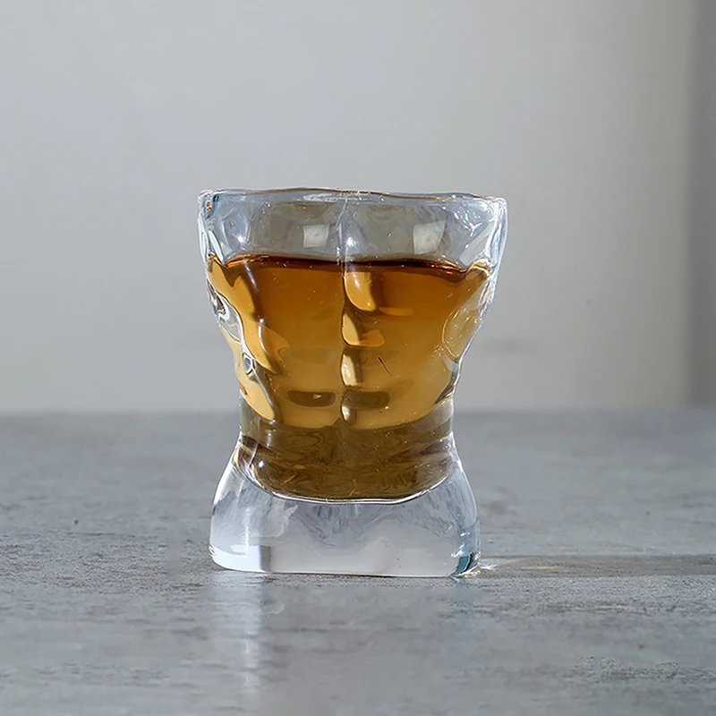 1PC New Unique Beer Cup Funny Men Women Body Shaped Transparent Wine Glass Bar Drinkware Cocktail Mug Coffee Juice Teacup