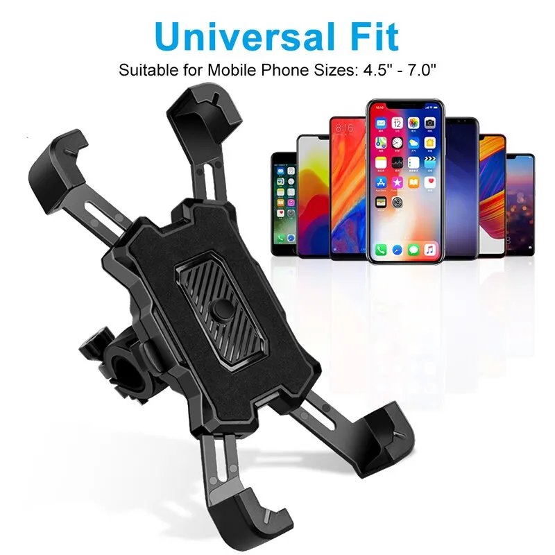 360 Degrees Rotatable Electric Bicycle Phone Holder for iPhone Riding MTB Bike Moto Motorcycle Stand Bracket Non-slip Cycling
